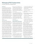 Managing IPv6 Deployments