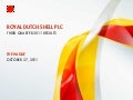 Analyst webcast presentation Royal Dutch Shell third quarter 2011 results