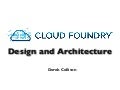 Distributed Design and Architecture of Cloud Foundry
