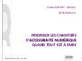 Prioriser les chantiers d&rsquo;accessibilitÃ© numÃ©rique quand tout est Ã  faire