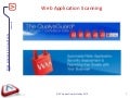 QualysGuard InfoDay 2012 - Web Application Scanning