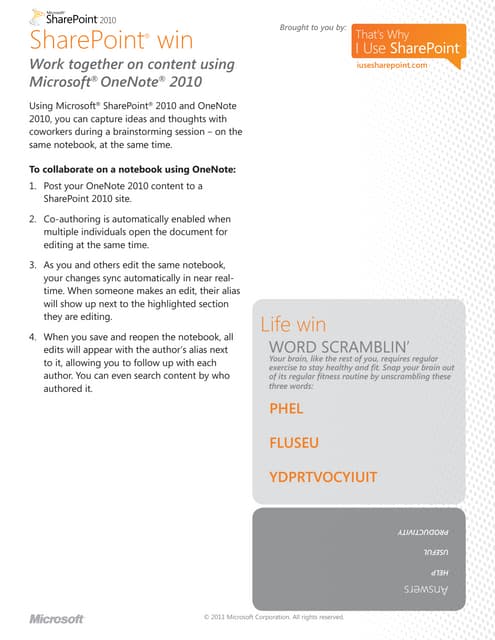 SharePoint 2010 Features