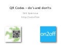 Qr code dos and donts final
