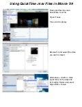 QuickTime MOV Files in iMovie 09