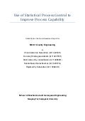 Use of Statistical Process Control to Improve Process Capability