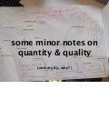 Quantity and Quality in University Teaching