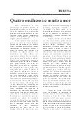 Quatro Mulheres E Muito Amor - Frei Betto
