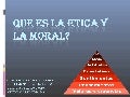 Que es la etica y moral