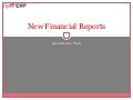 OpenERP - New financial reports