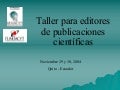 Escritura de revistas científicas (1ª parte)-Aguiar