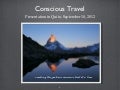 Presentation on Conscious Travel to Ministry of Tourism, Ecuador