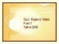 Quiz England and Wales