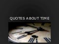 Quotes about time