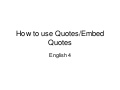 Quoting