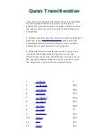 Quran transliteration