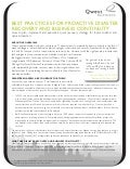 Best Practices for Proactive Disaster Recovery and Business Continuity