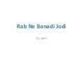 Rab Ne Banadi Jodi