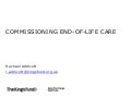 Rachael Addicott on commissioning end-of-life care