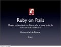 Curso de Ruby on Rails para el Master de Deusto