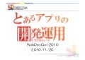 とあるアプリの開発運用(トラブルシュート)