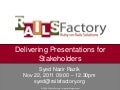 Railsfactory delivering presentations