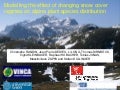 Modelling the effect of changing snow cover regimes on alpine plant species distribution [Christophe Randin]