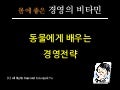 동물에게 배우는 경영전략
