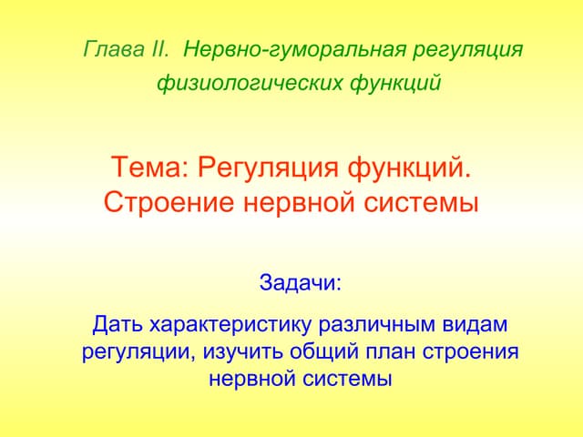 нервая система