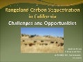 Rangeland Carbon Sequestration In California