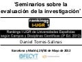 Rankings I-UGR 2012 (3º Edición)