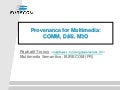Provenance for Multimedia