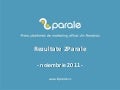 Rezultate 2Parale - noiembrie 2011