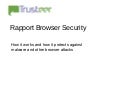 Trusteer Rapport – Browser Security - How It Works
