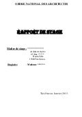 exemple Rapport de stage pour le serment