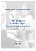 Rapport du groupe de travail ethique du numérique   