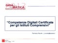 La proposta di AICA per gli Istituti comprensivi