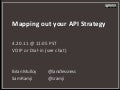 Mapping out your API Strategy - 4.20.11 Webinar slides