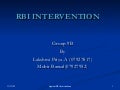 Rbi Intervention