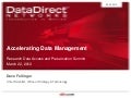 Accelerating Data Management - Dave Fellinger - RDAP12 