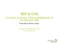RDF and OWL