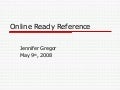 Ready Reference Online