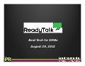 Ready talkaug2011