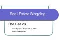 Blogging Basics for Real Estate Agents