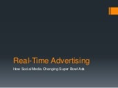Real-time advertising:  How Social Media is Changing Super Bowl Ads