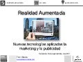  Realidad aumentada: Nuevas tecnologías aplicadas al marketing y la publicidad
