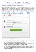 Reasons for using pdf to word free online   free pdf to word blog