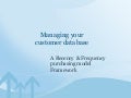 Managing Your Customer Database