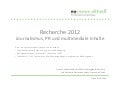 Recherche 2012