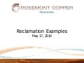 Reclamation Examples - Before and After