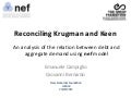 Reconciling Krugman and Keen using nef model